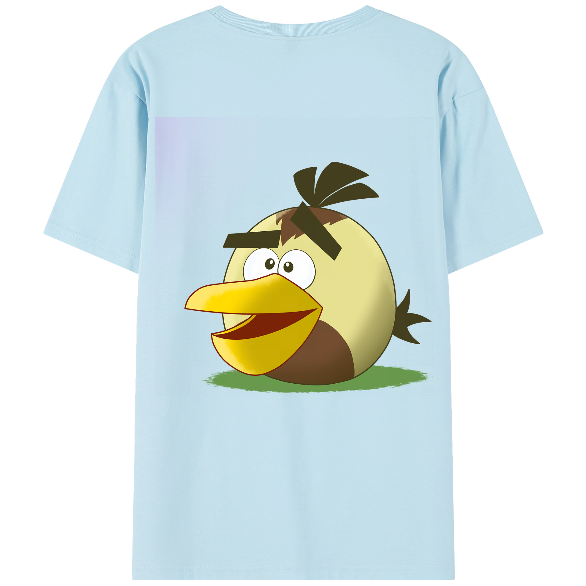 （画像用） Angry Birds アングリーバード 綿100％半袖Tシャツ（背面プリント）
